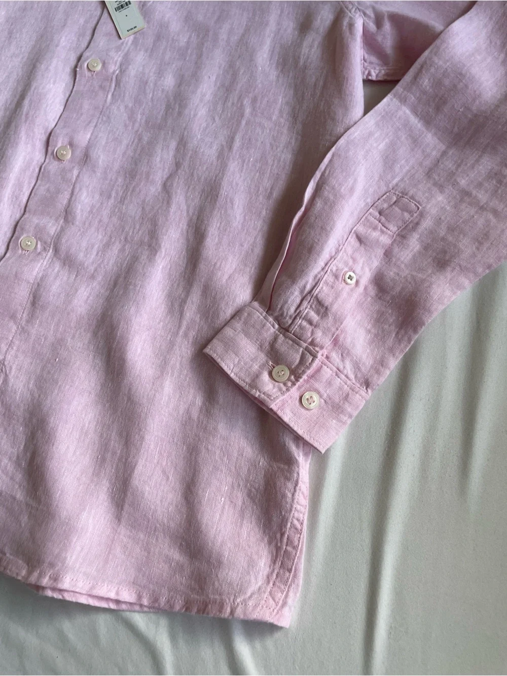Banana Republic Men’s Pink Linen Button-Down Shirt / S